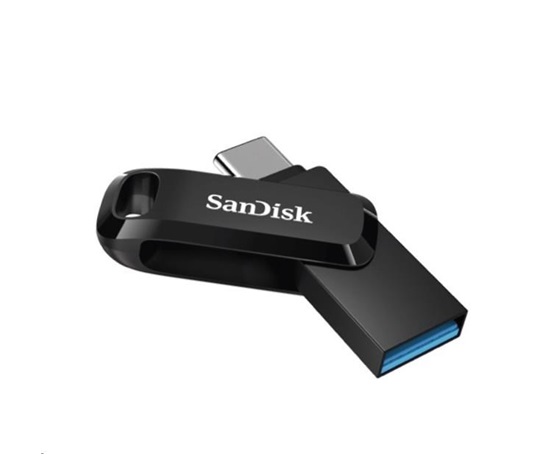 SanDisk Flash Disk 256GB Ultra Dual Drive Go, USB-C 3.2, Černá