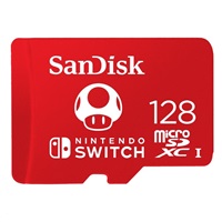 SanDisk MicroSDXC karta 256GB for Nintendo Switch (R:100/W:90 MB/s, UHS-I, V30,U3, C10, A1) licensed Product,Super Mario