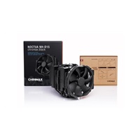 NOCTUA Chladič CPU NH-D15 chromax.black, 2x 140mm, LGA1851, AM5, černá