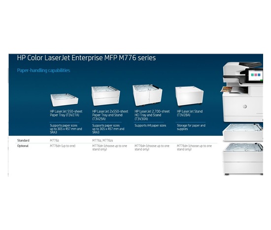 HP Color LaserJet Enterprise MFP M776dn (A3, 46ppm, USB, Ethernet, Print/Scan/Copy, DADF, Duplex)