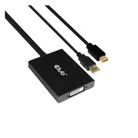 Club3D Adaptér aktivní Mini DisplayPort 1.2 na Dual Link DVI-D Active Adapter, pouze HDCP, 4k30Hz, 60cm