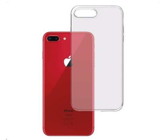 3mk Clear Case pro Apple iPhone 7 Plus, 8 Plus, čirá