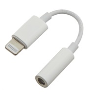PREMIUMCORD Apple Lightning audio redukční kabel na 3.5 mm stereo jack/female, bílý