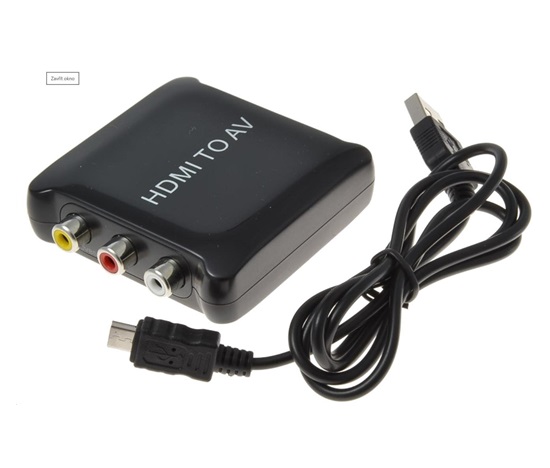 PREMIUMCORD převodník HDMI na kompozitní signál a stereo zvuk