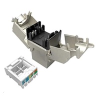 MULTIPACK 24 szt. - 10G keystone Solarix CAT6A STP samozaciskowy