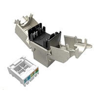 MULTIPACK 24 szt. - keystony Solarix CAT5E STP RJ45 czarny samozaciskowe