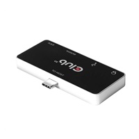 Club3D Dokovací stanice pro mobilní telefony USB-C 4v1, 1xHDMI, 1xUSB-C, 1xUSB, 1x3.5mm, černá