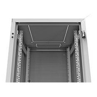 Solarix Rozvaděč LC-50 42U, 600x800 RAL 7035, skleněné dveře, 1-bodový zámek