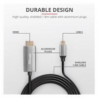 TRUST Adaptér Calyx USB-C to HDMI Adapter Cable