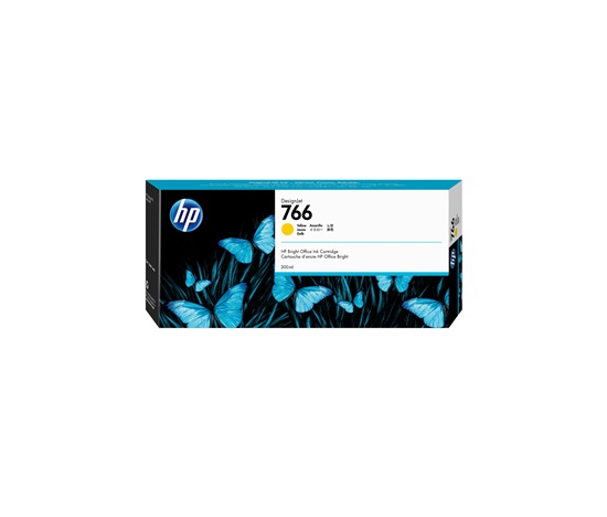 HP 766 300-ml Yellow Ink Crtg