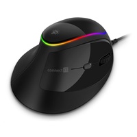 CONNECT IT GAME FOR HEALTH ergonomická vertikální myš, drátová, černá