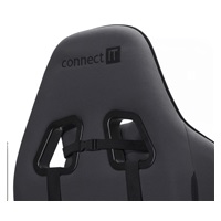 CONNECT IT herní křeslo Monaco Pro, látkové, šedo-černé