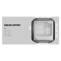 Cooler Master case Cosmos C700P Black, E-ATX, Průhledná bočnice, 3x 140mm Fan, Černá