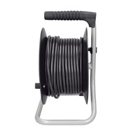 Solight prodlužovací přívod na bubnu, 4 zásuvky, 25m, černý kabel, 3x 1,5mm2