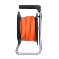 Solight prodlužovací přívod na bubnu, 4 zásuvky, 20m, oranžový kabel, 3x 1,5mm2