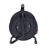 Solight prodlužovací přívod na bubnu, 4 zásuvky, 15m, oranžový kabel, 3x 1,5mm2