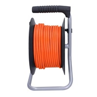 Solight prodlužovací přívod na bubnu, 4 zásuvky, 25m, oranžový kabel, 3x 1,5mm2