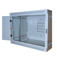LEXI-Net 19" nástěnný rozvaděč 9U 600x400, nosnost 60 kg, plné dveře, svařovaný, šedý
