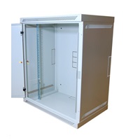 LEXI-Net 19" nástěnný rozvaděč 15U 600x450, nosnost 60 kg, plné dveře, svařovaný, šedý