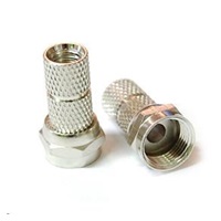 Konektor F pro koaxiální kabel o průměru 6,5mm, balení 100ks