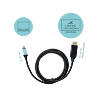 i-tec USB-C - DisplayPort kabel adaptér (4K/60 Hz) - 200 cm