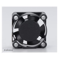 AKASA ventilátor AK-189BK-2B, 25x25x10mm, 2 pins, 2x kuličkové ložisko