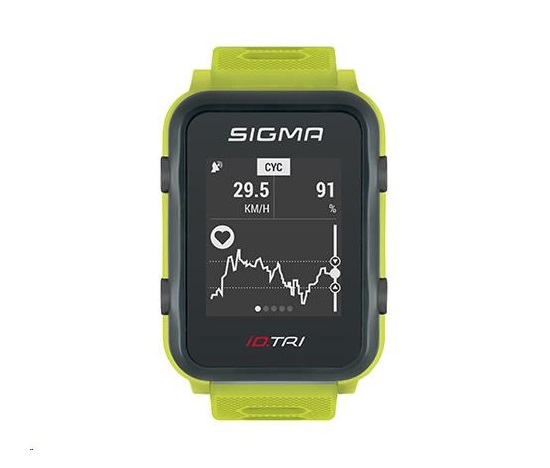 Sigma pulsmetr iD.TRI Set neon mint