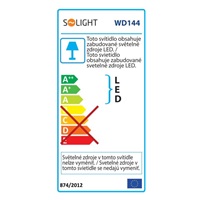 Solight LED mini panel CCT, podhledový, 24W, 1800lm, 3000K, 4000K, 6000K, kulatý