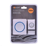 Solight bezdrátový zvonek, do zásuvky, 120m, bílý