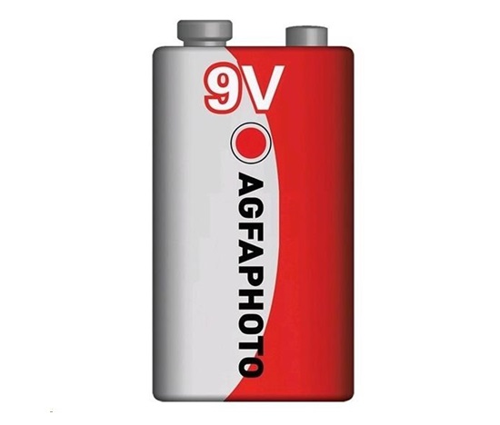 AgfaPhoto zinková baterie 9V, shrink 1ks