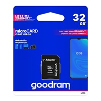 GOODRAM MicroSDHC karta 32GB M1AA, UHS-I Class 10, U1 + adaptér