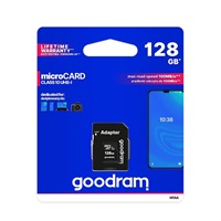 GOODRAM MicroSDXC karta 128GB M1AA, UHS-I Class 10, U1 + adaptér