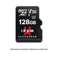 GOODRAM microSDXC karta 64GB IRDM (R:100/W:70 MB/s), UHS-I Class 10, U3, V30 + Adapter