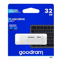 GOODRAM Flash Disk 32GB UME2, USB 2.0, bílá
