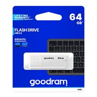 GOODRAM Flash Disk 64GB UME2, USB 2.0, bílá