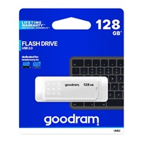 GOODRAM Flash Disk 128GB UME2, USB 2.0, bílá