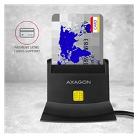 AXAGON CRE-SM2, zewnętrzny czytnik USB 4-slot Smart card / SD / microSD / SIM