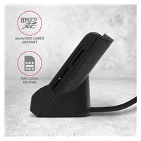 AXAGON CRE-SM2, zewnętrzny czytnik USB 4-slot Smart card / SD / microSD / SIM