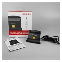 AXAGON CRE-SM2, zewnętrzny czytnik USB 4-slot Smart card / SD / microSD / SIM
