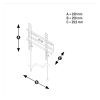 Thomson WAB546 nástěnný držák TV, 200x200, fixní, 1*