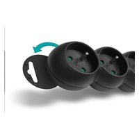 CONNECT IT prodlužovací kabel 230 V, 5 zásuvek, 2 m, s vypínačem (černý)