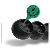 CONNECT IT prodlužovací kabel 230 V, 6 zásuvek, 2 m, s vypínačem (černý)