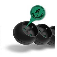 CONNECT IT prodlužovací kabel 230 V, 5 zásuvek, 5 m, bez vypínače (černý)