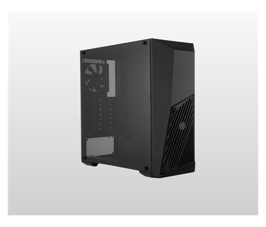 Cooler Master case MasterBox K501L, ATX, Průhledná bočnice, 2x 120mm Fan, Černá