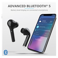 TRUST sluchátka Nika Touch Bluetooth Wireless Earphones - black
