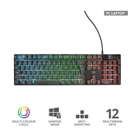 TRUST herní klávesnice GXT 835 Azor Illuminated Gaming Keyboard