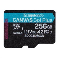 Kingston 256GB microSDXC Canvas Go Plus 170R A2 U3 V30 Card + ADP
