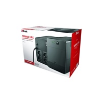 TRUST UPS Paxxon 1000VA UPS with 4 standard wall power outlets