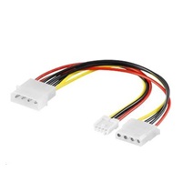 PREMIUMCORD Kabel napájecí HDD 5,25"-5,25"+3,5"