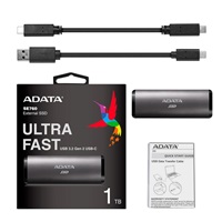 ADATA External SSD 256GB SE760 USB 3.2 Gen2 type C Titanová šeď